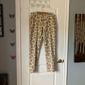 Giraffe Pattern Michael Kors Capris Pants